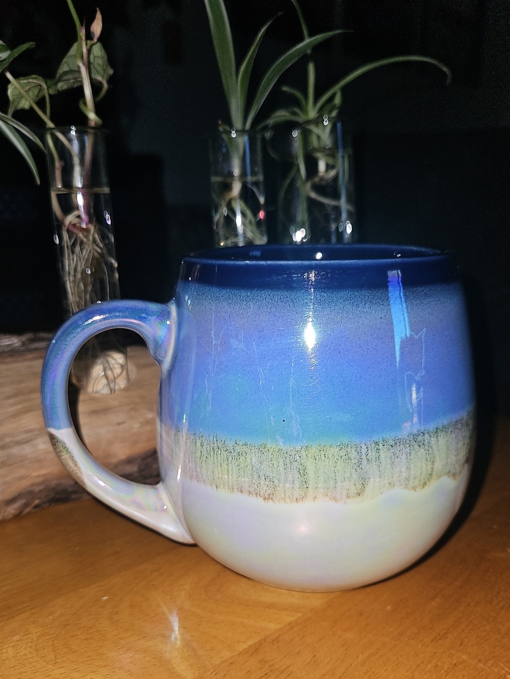 Ceramic Blue Gradient Glaze Mug